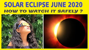 Solar Eclipse 20 JUNE 2020 | How To Watch Solar Eclipse Safely? | Make A Pinhole Projector