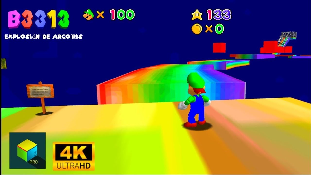 B3313 0.2.B Explosión de arcoíris (Especial Año Nuevo) (SM64 Rom Hack) (M64plus FZ Pro)