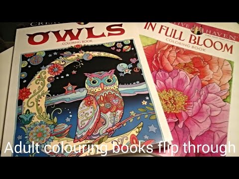 Adult Coloring Book Flip Through - Creative Haven