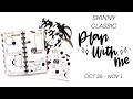 Plan with Me // Skinny Classic Happy Planner // October 26 - November 1