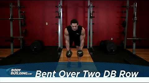 Bent Over Two Dumbbell Row  Exercise Videos & Guides  Bodybuilding com