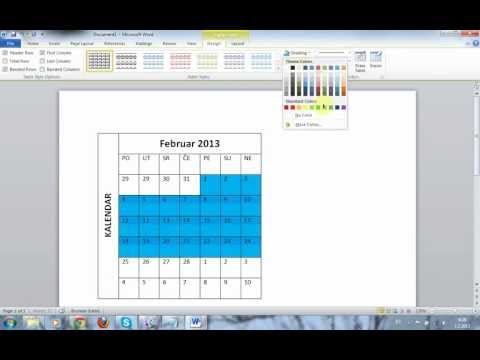 Video: Kako Napraviti Kalendar U Programu Word