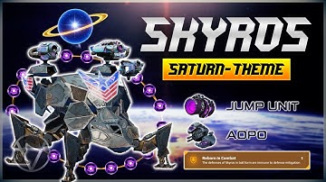 Skyros Turns Into a Planet! 🌌 SATURN Theme Build w/ Jump Unit | War Robots