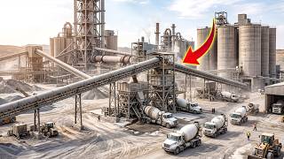 Few People Know: Fresh Concrete Production In A Mega Factory Supplying The Entire USA Process!
