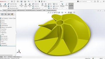 Solidworks Centrifugal Impeller Modeling Tutorials #cad #solidworks #cadtutorials