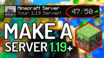 How to Make a Minecraft Server 1.19 - (Play Minecraft Java with Your Friends)