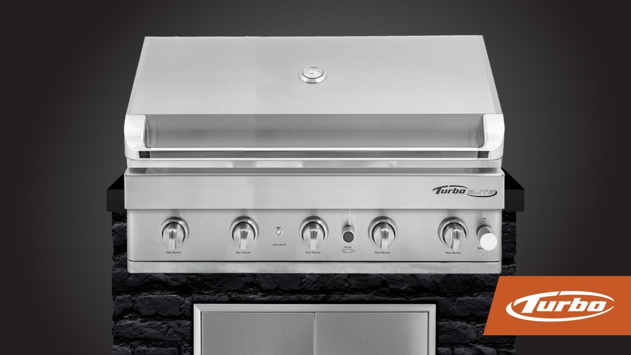 Turbo Elite 5-Burner Built-In Gas Grill Barbeques Galore