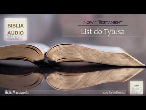 LIST DO TYTUSA (Biblia Warszawska) - czyta Marian Biernacki