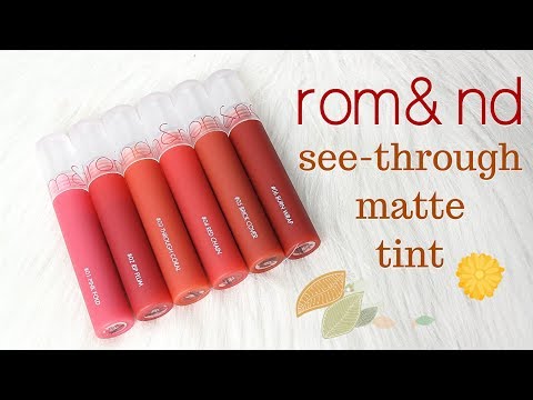 BIYW Review Chapter: #201 ROMAND SEE-THROUGH MATTE TINT SWATCH & REVIEW