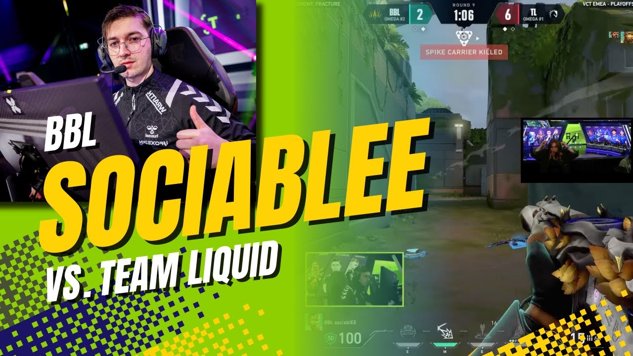 Casters React To BBL SociablEE 1v2 Clutch Against Liquid | VCT EMEA 2025