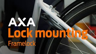 AXA Frame Lock Mounting instruction