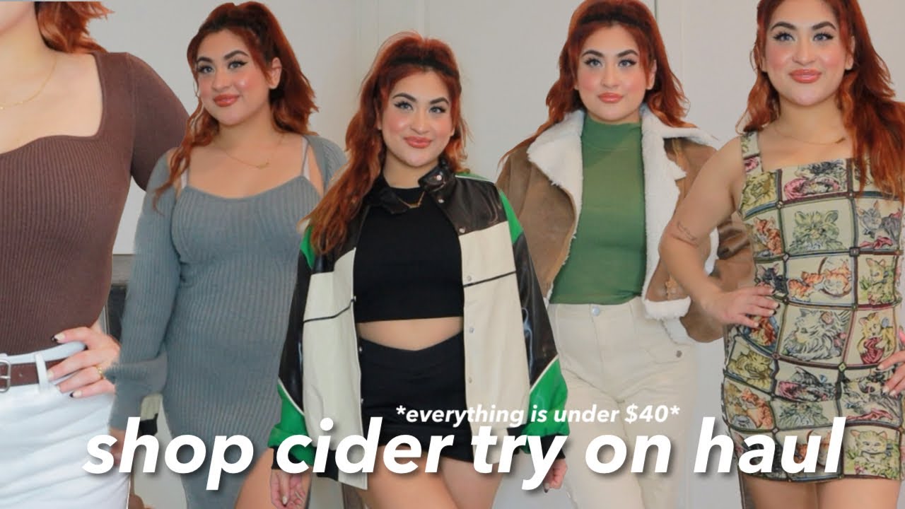 CIDER 300 CLOTHING HAUL (coupon code + review) dresses, sets, jackets