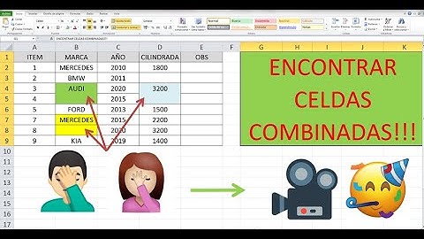 Cómo encontrar CELDAS COMBINADAS en EXCEL