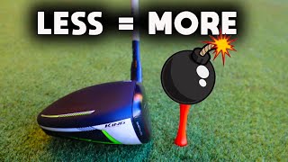 Swing your DRIVER SLOWER but hit the golf ball FURTHER