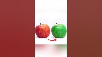 Turn a Red Apple Green in Seconds!🍏| Photoshop Color Change Trick