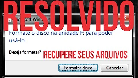 Como recuperar HD que está pedindo para formatar?