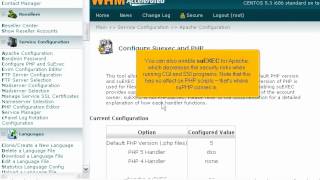How to configure Apache web server in WHM - Canadian Web Hosting
