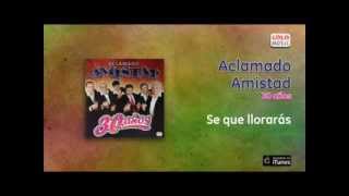 Video thumbnail of "Aclamado Amistad - Se que llorarás"
