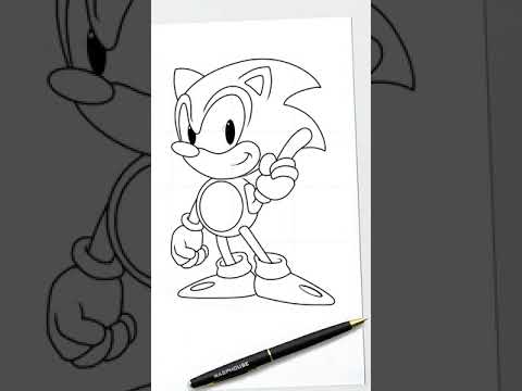 Cara menggambar sonic