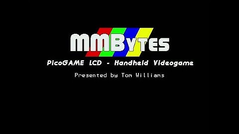 MMBytes: PicoGAME LCD - Handheld Videogame