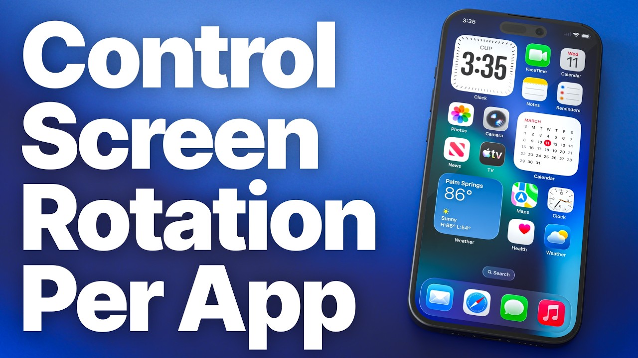 iPhone: How to Auto-Rotate ONLY Specific Apps (Screen Rotation Per App ...