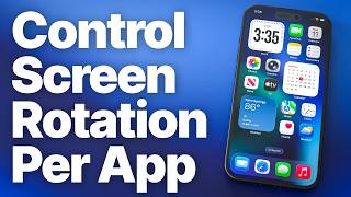 آيفون: كيفية تدوير الشاشة تلقائيًا لتطبيقات محددة فقط (تدوير الشاشة لكل تطبيق) screenshot 1