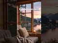 Cozy cabin by the lake 🌲 Relaxing flowing water sounds &amp; sunset ambience #outdoorspa #relaxation