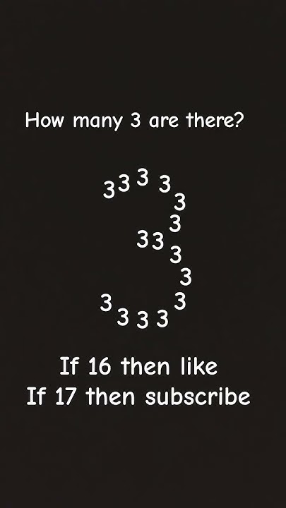 how-many-3-are-there-viral-shorts-youtube