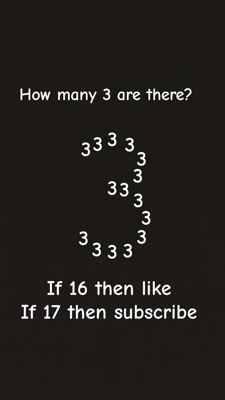 How Many 3 Are There viral shorts YouTube How Many 3 Are There viral shorts YouTube
