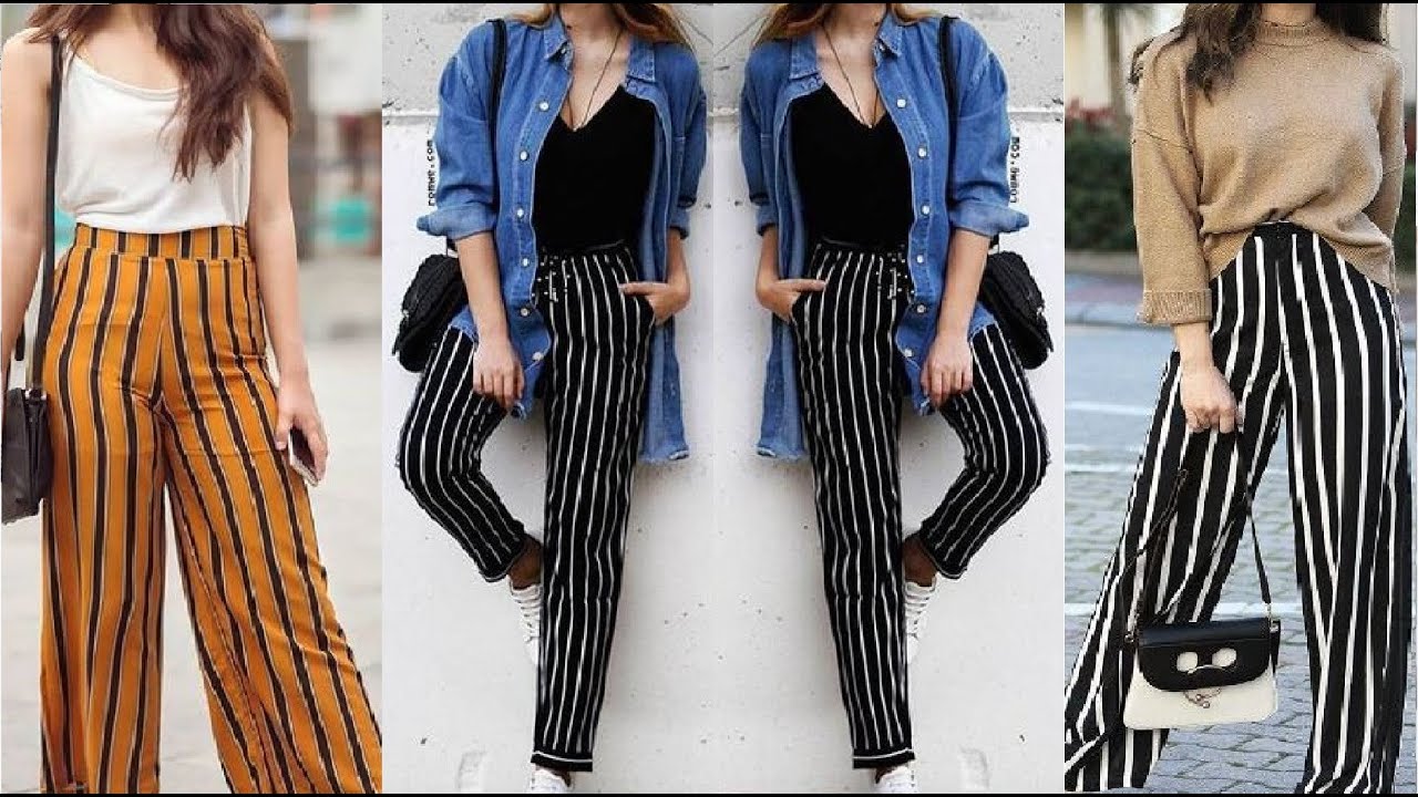 How to style stripe Palazzo pants||Latest Palazzo design for girl's||Stripped palazzo design||