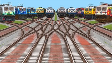 Local train and express running dijle enjeen crossing train video indian railway station track risky