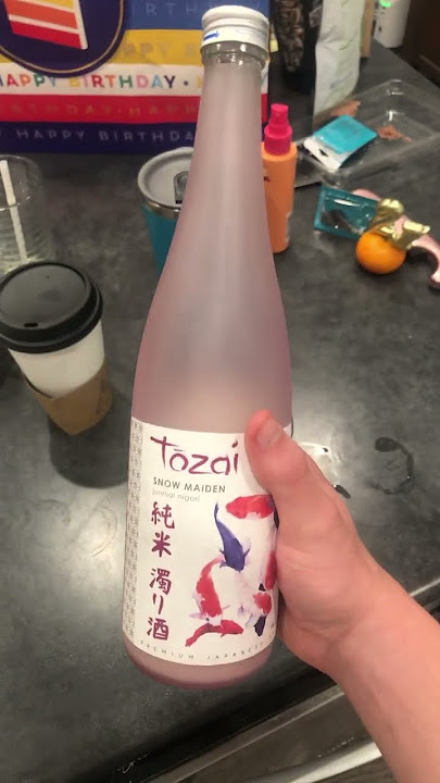 Trying Sake #sake #alcohol #food #drinking #chef #review #21 #birthday #celebration #shorts #fyp