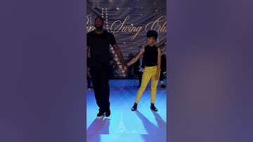 She KNEW this song 🤩 #improv #westcoastswing with Tren Veal