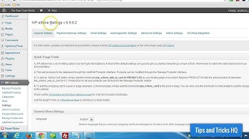 WP eStore Plugin Configuration Setup