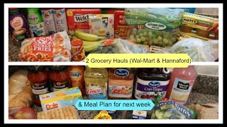 Wal-Mart Grocery Haul & Meal Plan for Next Week