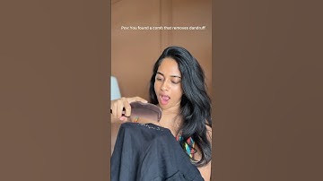 I tried the dandruff removal comb! 🤯