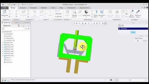 All part and Assembly of Robot Gripper in Cre o