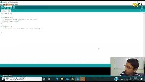Arduino LED On & Off by Ainesh I Computing Platform I QtPi robotics