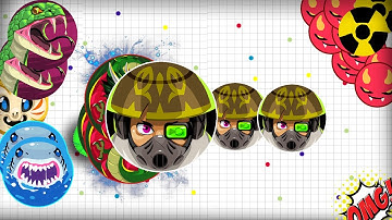 Agar.io - aggressive Popsplits / Epic Tricksplit/ more best moments in private server