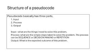 How to write a PSEUDOCODE