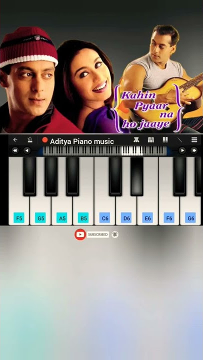 O priya O priya Song Music Piano Tutorial (Easy lesson) | Salman Khan #ashortaday #shorts