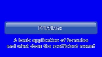 Mechanics - Friction - part 2 - a basic overview of what causes friction HSC Engineering Studies