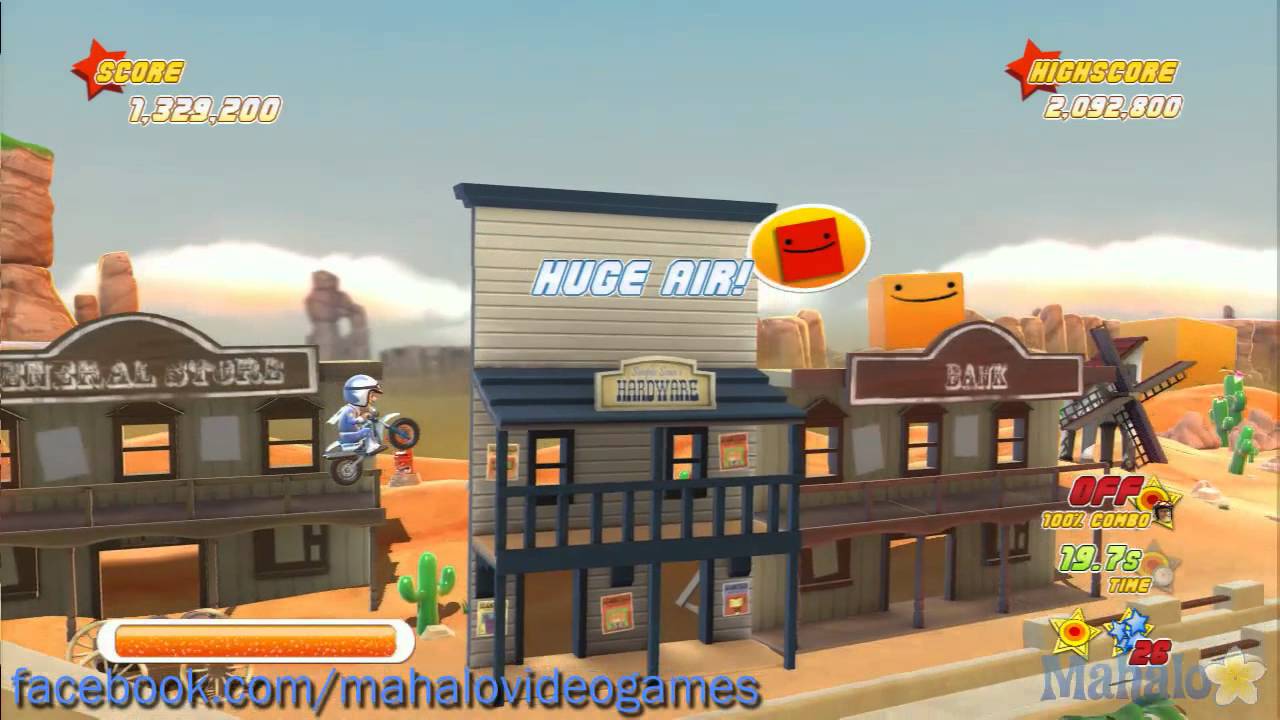 Joe Danger Walkthrough - Shock Hazard - The Boomerang -Bronze Medal