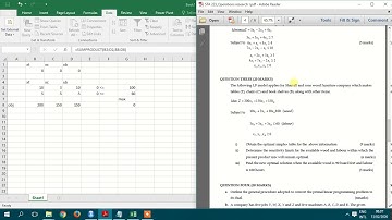 Simplex method excel maximization