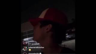 Jaden Hossler \& Sway Live outside Hype House