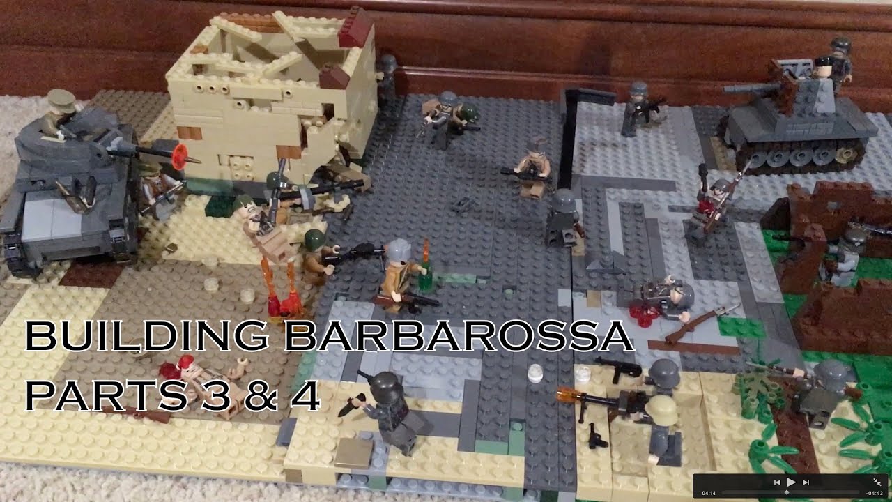 Building Barbarossa Pt3 and 4