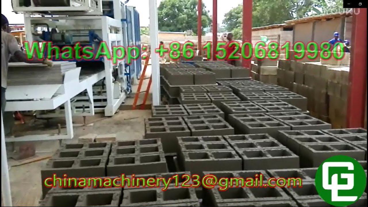 automatic concrete cement block and brick paving laying making machine