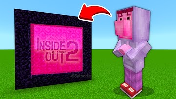 How To Make A Portal To The EMBARRASSMENT INSIDE OUT 2 Dimension in Minecraft PE