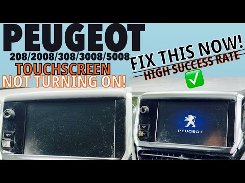 FIX Touchscreen Black/Blank Screen | Fixer l'écran tactile stéréo noir PEUGEOT 208,2008,308,508,3008