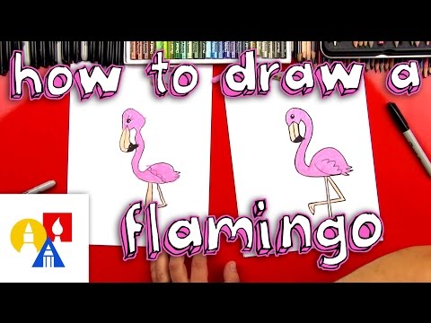 Video: Hoe Teken Je Een Flamingo